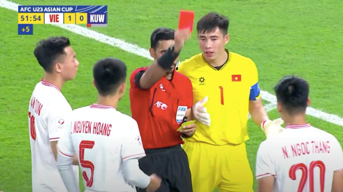 Hasil AFC U-23 2024 Piala Asia Tadi Malam, kartu merah untuk Vietnam