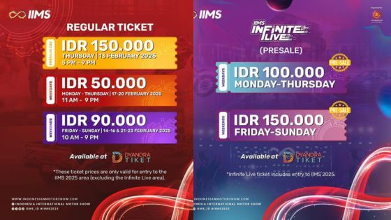Harga Tiket IIMS 2025